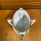Double sauce boat antique pillivuyt fat lean porcelain white