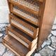 Chiffonnier pieds compas 1950 en bois clair