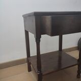 Bedside table solid walnut wood