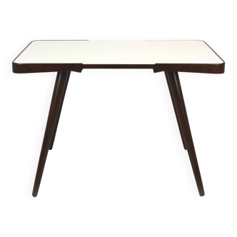 Coffee table with white glass top by jiří jiroutek for interier praha, 1960s