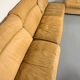 Modular camel leather sofa, 1980s vintage design.