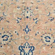 Tapis persan classique bleu et pêche
