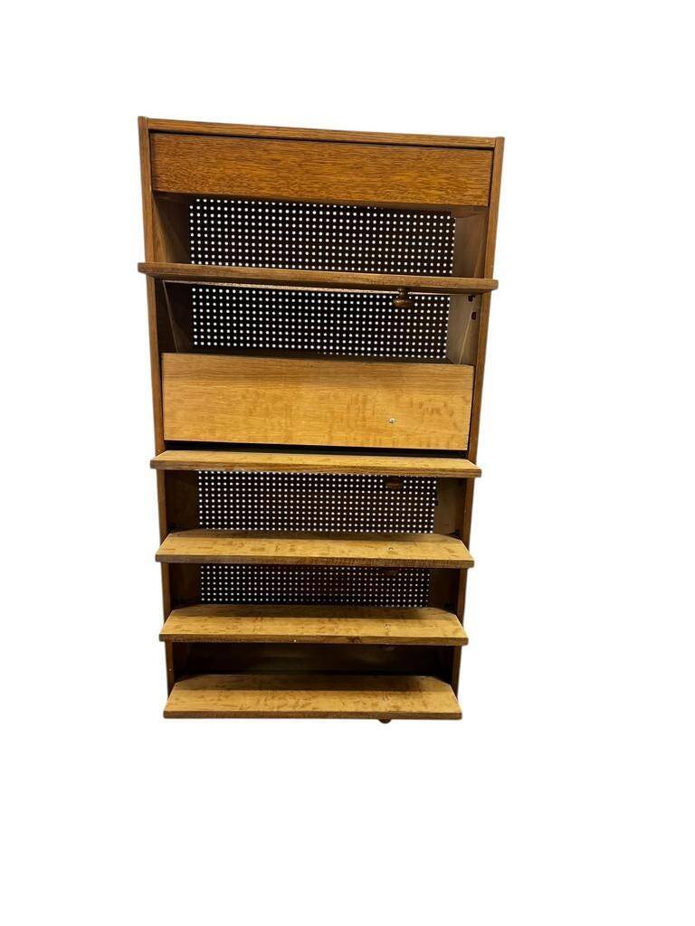 Vintage shoe cabinet / drop-down cabinet with drawer