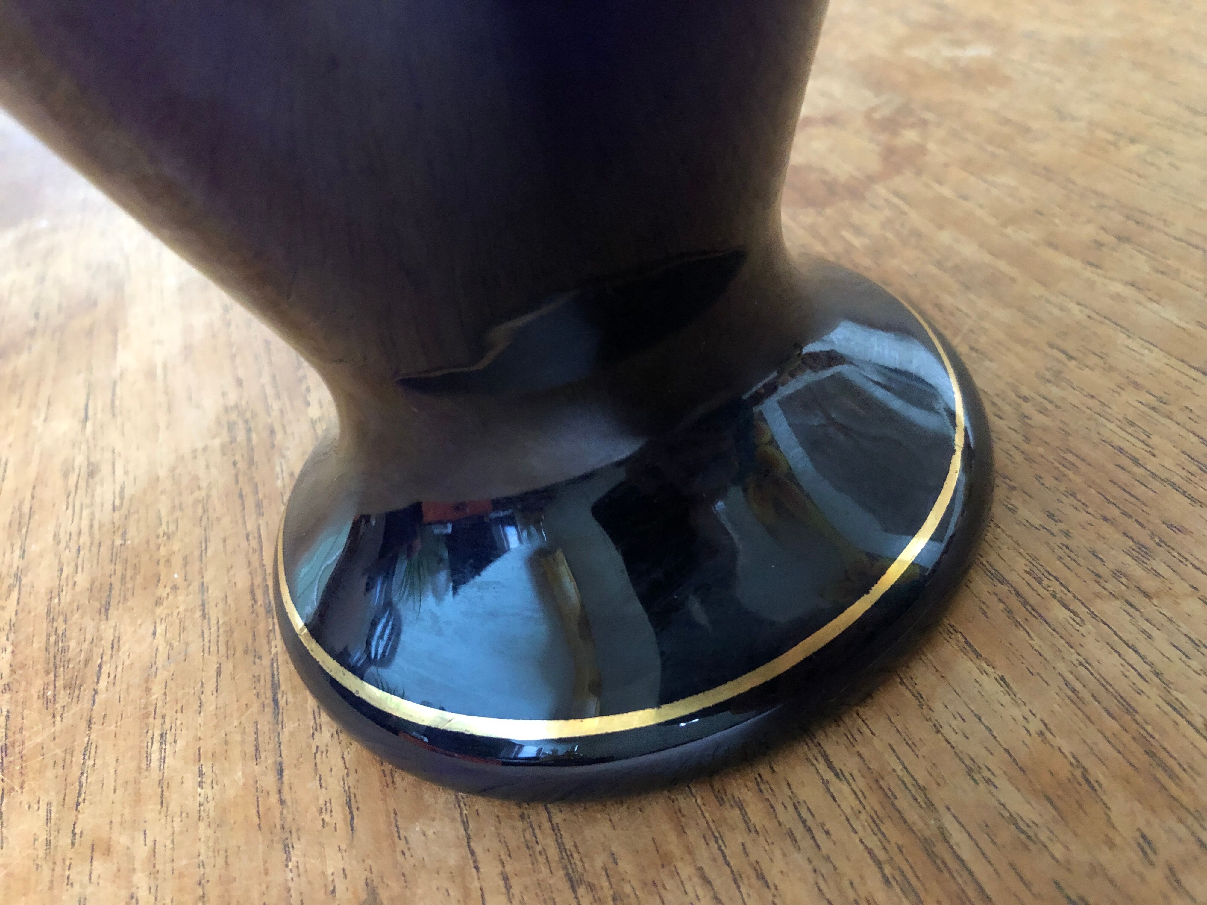 Art deco vase faience of vierzon louis gueule