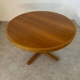 Vintage 70s Scandinavian design oak extendable table