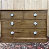 English chest of drawers of the nineteenth century in pitch pin