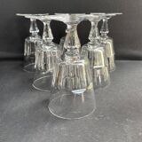 6 Baccarat Missouri red wine glasses - 20th century