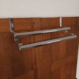 Chrome metal towel rack