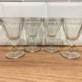 Set of 4 bistro wine glasses