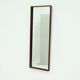 Large Scandinavian Rectangular Rosewood Mirror 1960s
