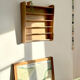 Hanging wooden shelf