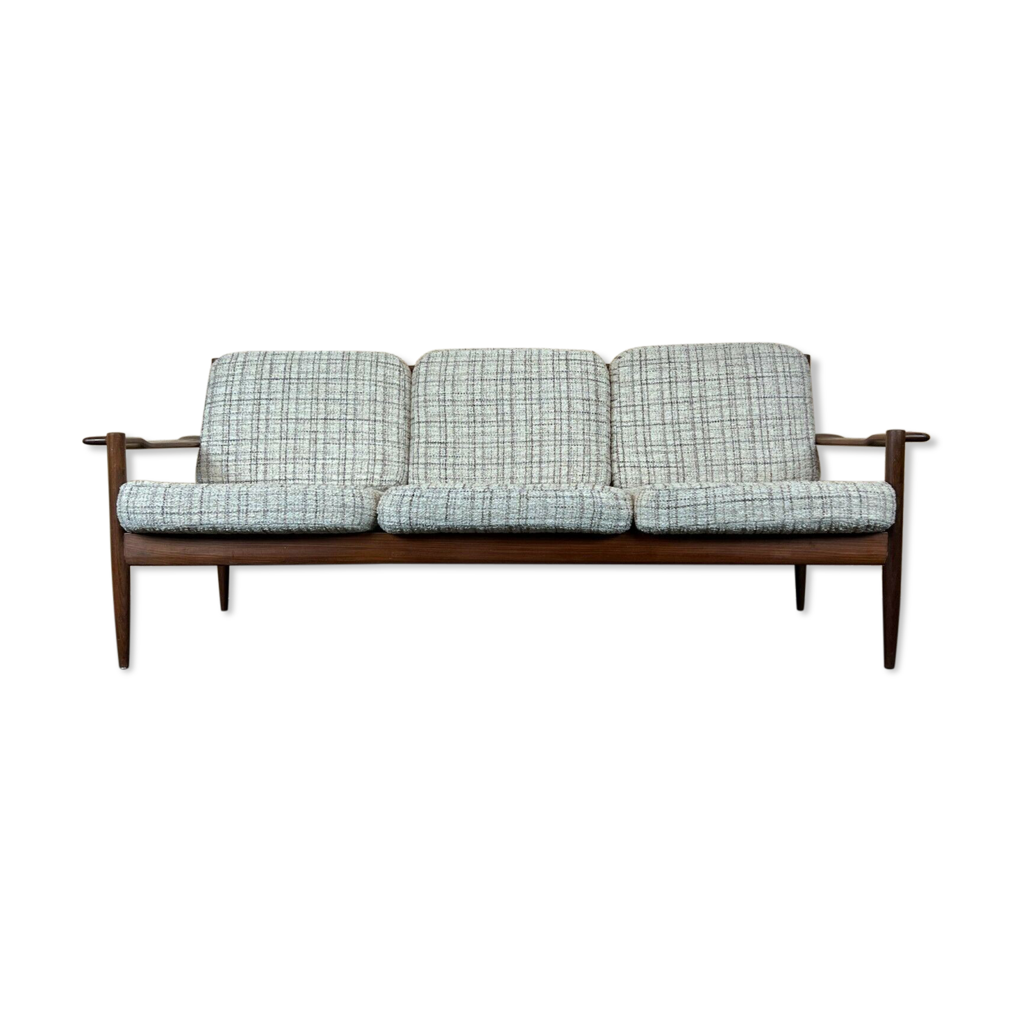 60s 70s teak sofa 3 seater couch seating set Danish Modern Design Denmark