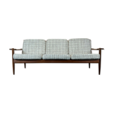 60s 70s teak sofa 3 seater couch seating set Danish Modern Design Denmark