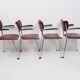 Set of 4 De Wit Dining chairs, 1960s
