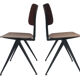 Lot of 4 vintage school chairs Galvanitas S16 Netherlands