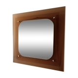 Mirror on smoked plexi frame - 40x40cm