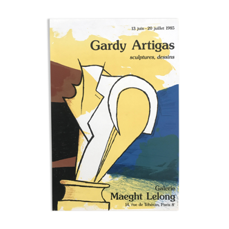 Joan GARDY-ARTIGAS, Galerie Maeght Lelong, 1985. Affiche originale en lithographie