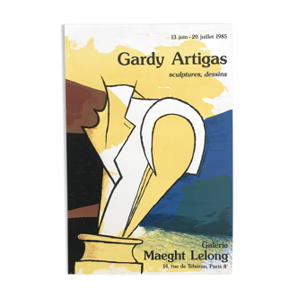 Joan GARDY-ARTIGAS, Galerie Maeght Lelong, 1985. Original lithograph poster