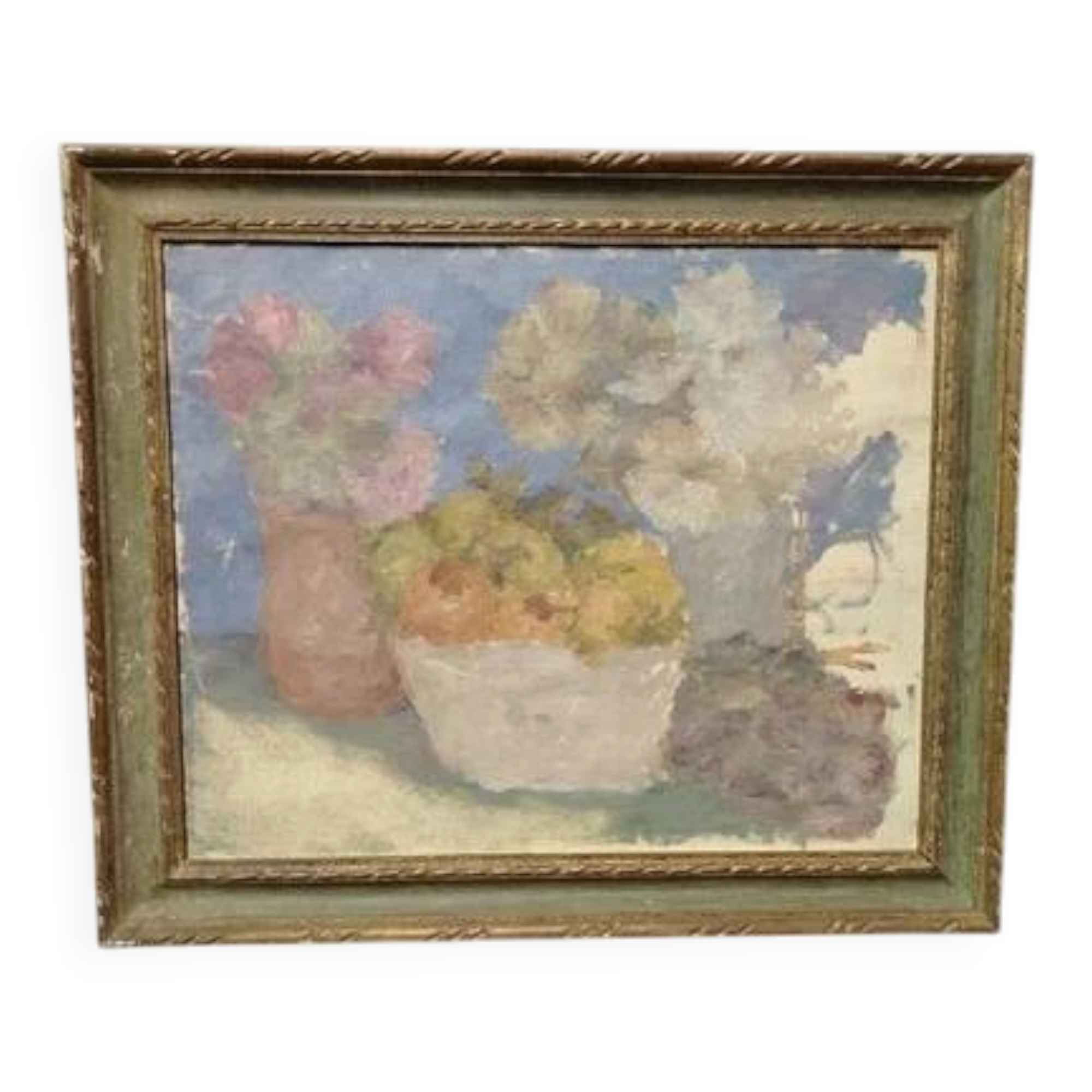 Oil Painting on Canvas "Renzo Dotti" 1967