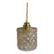 Vintage amber glass suspension globe