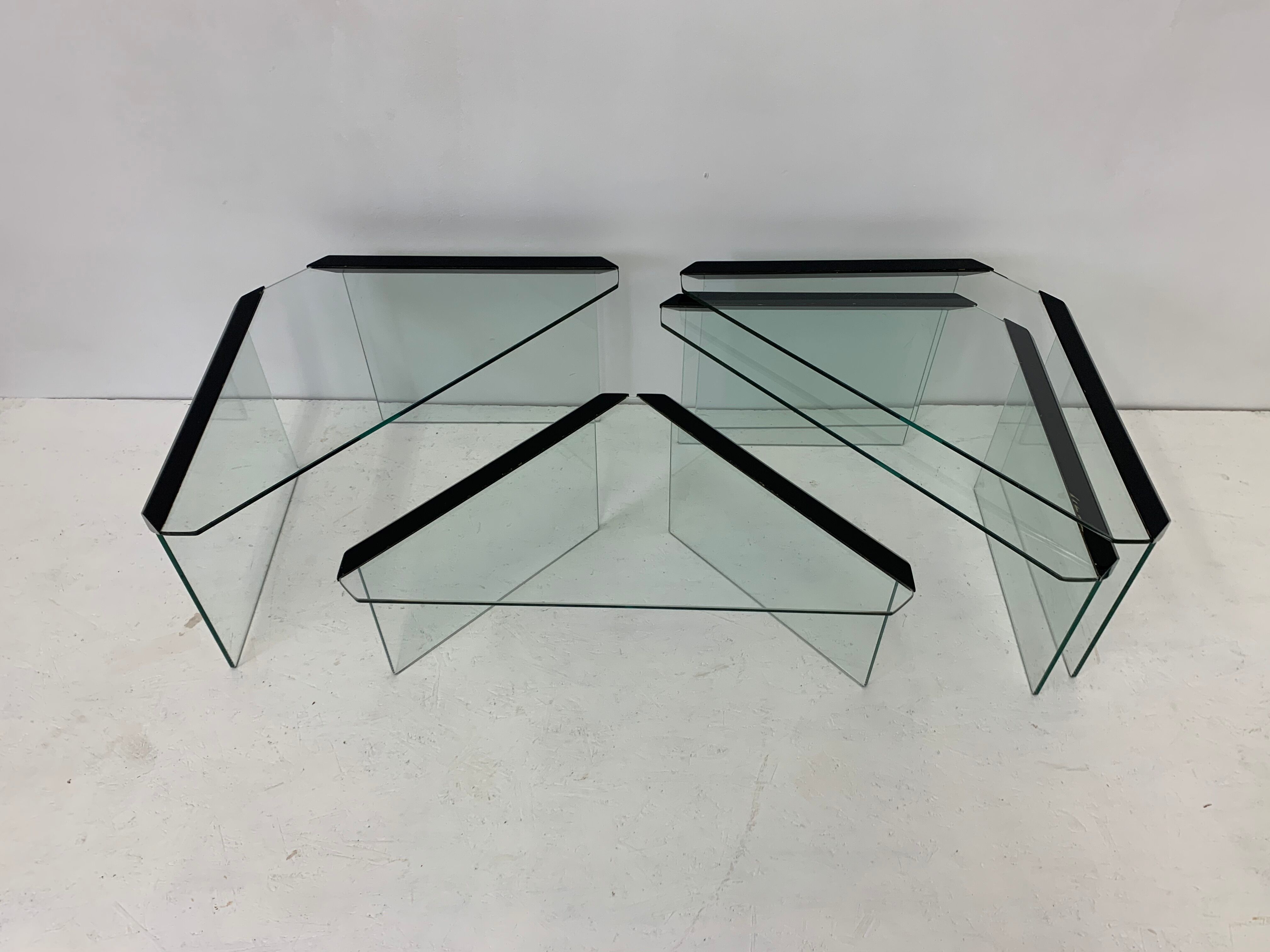 Italian nesting tables from Galotti & Radice, 1980s