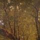 Peinture de paysage italienne avec des moutons signée C. Bentivoglio