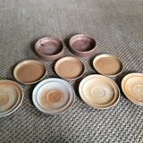 Set of 9 stoneware plates