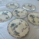 6 “Oxford” ironstone dessert plates from Choisy le Roi