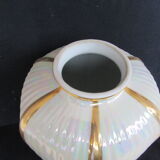 Potiche porcelain vase by Limoges R. Montigny and Co. from the 1950s