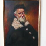 Peinture, portrait signée P. Caputo, années 60-70