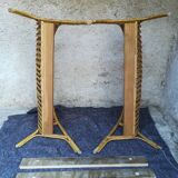 Wicker basket headboard and footboard