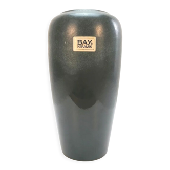 Vase Bay gris anthracite-vert foncé N°750-20 (West Germany)