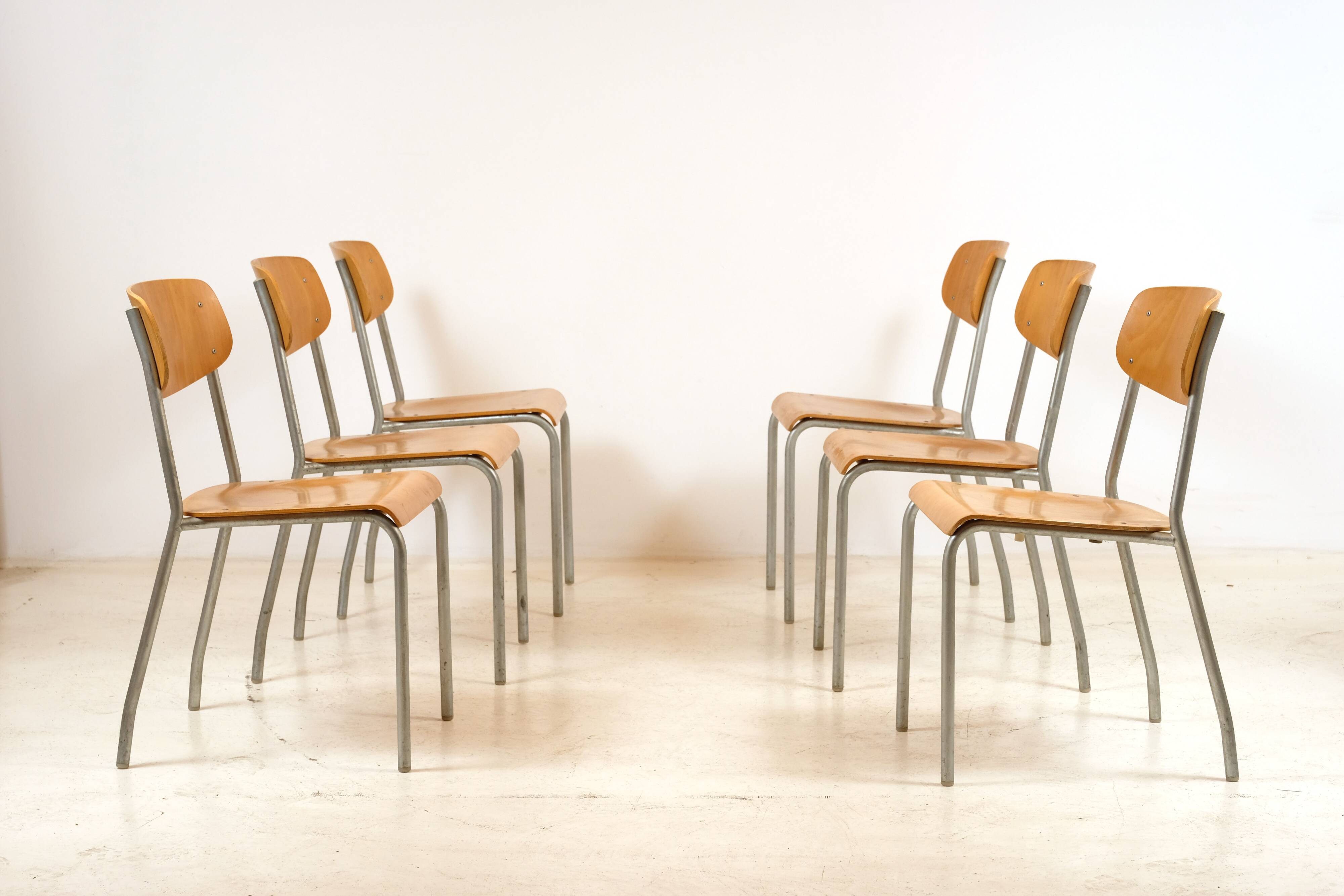6 chaises par Gustav Hassenpflug 1960