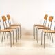 6 chaises par Gustav Hassenpflug 1960