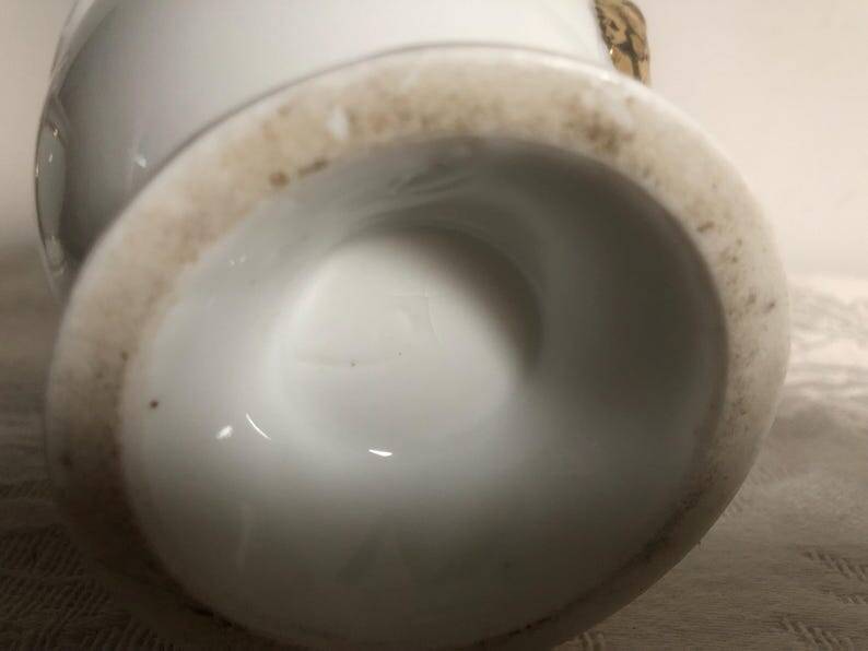 Vintage Limoges Porcelain Chocolate Set: Empire Style, Hand-Painted Bees