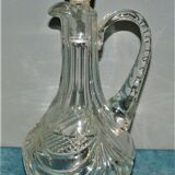 Carafe ewer for wine or water crystal cross of lorraine