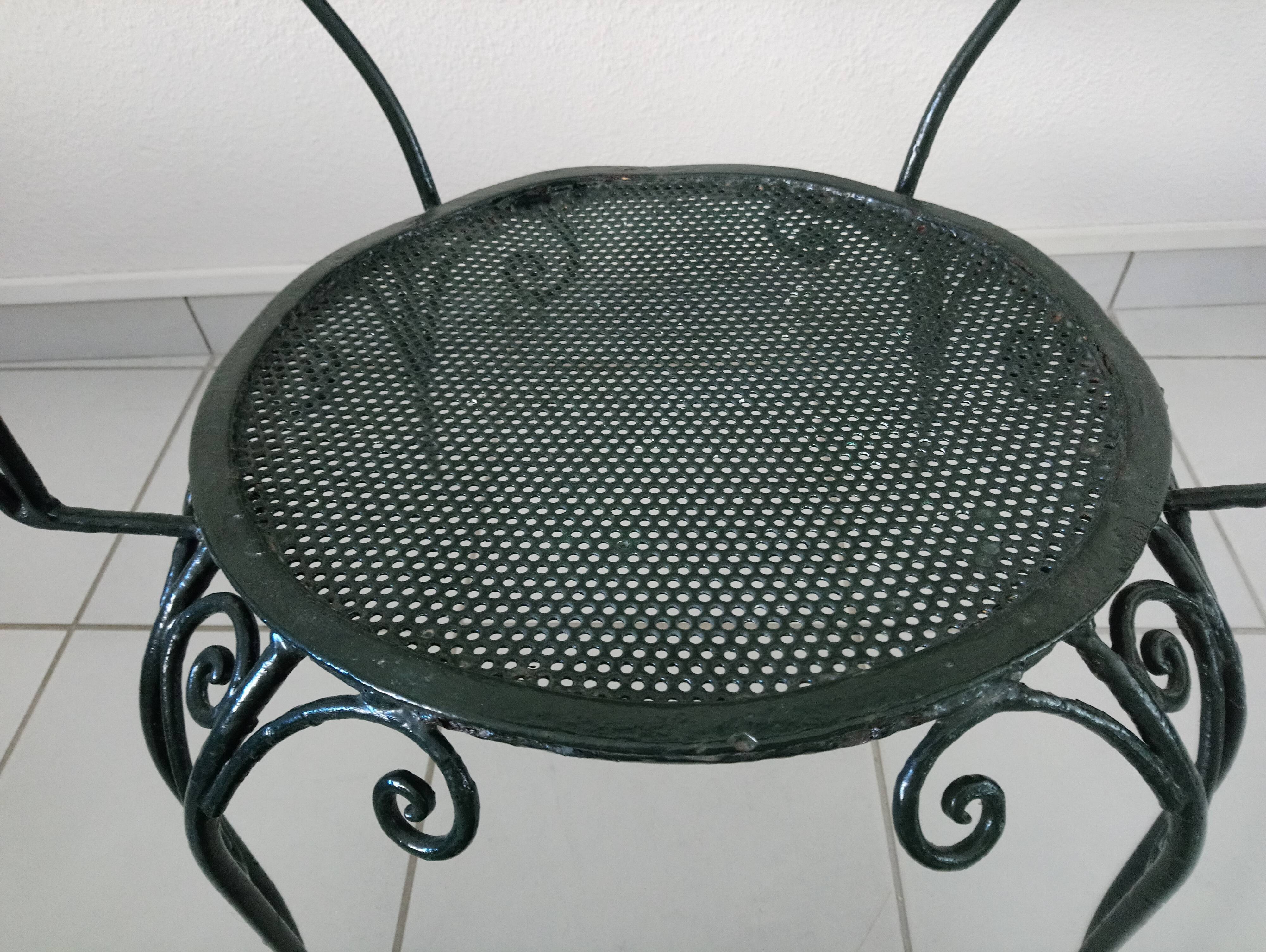 Garden set in wrought iron 60s
