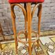 Set de 3 tabourets de bar en bois courbé 1960