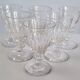 6 crystal glasses from Baccarat / Saint Louis / Caton