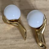 Pair of Arlus hand sconces