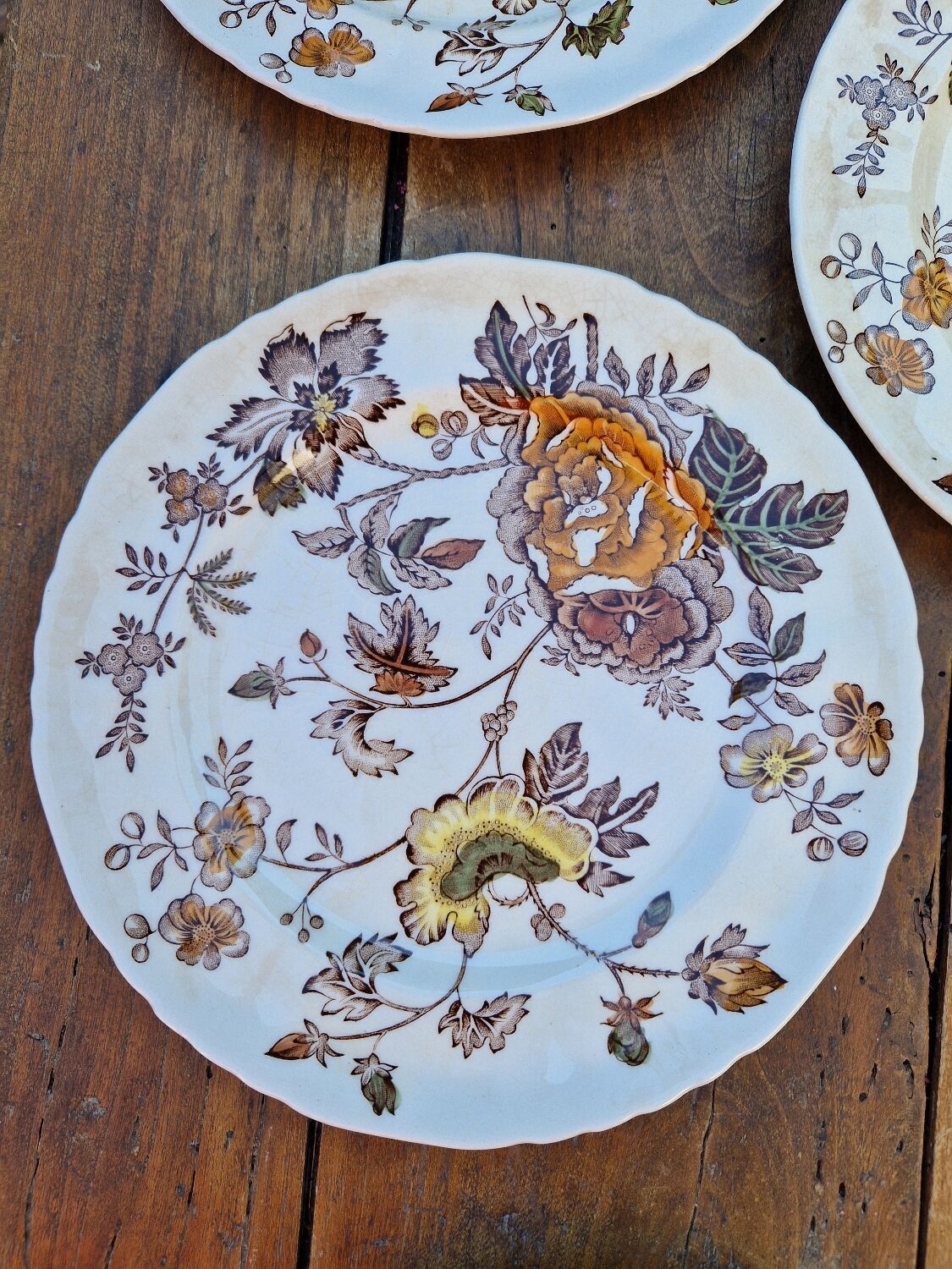 Set of 8 English Dessert Plates Mason's Chantilly Pattern