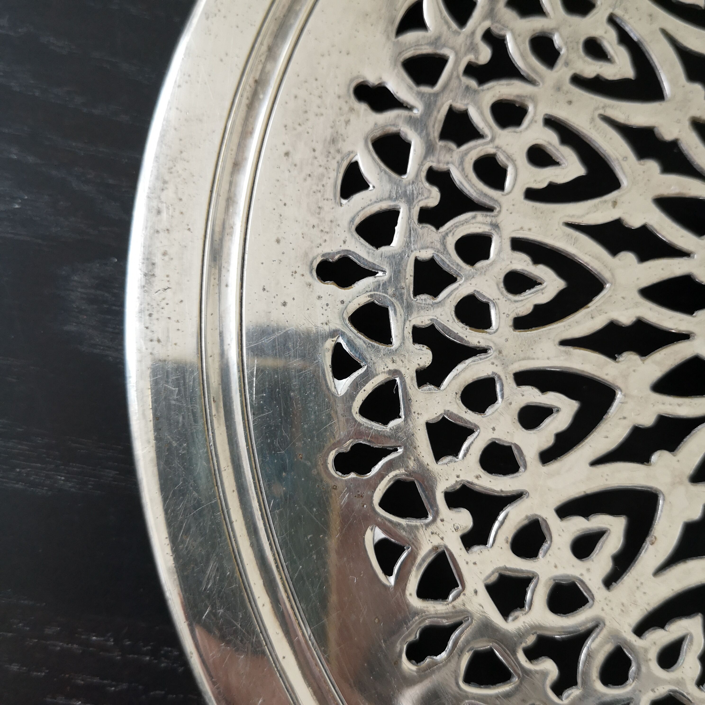 Silver metal flat top