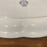 Tureen and its porcelain dish Rouen Salins France