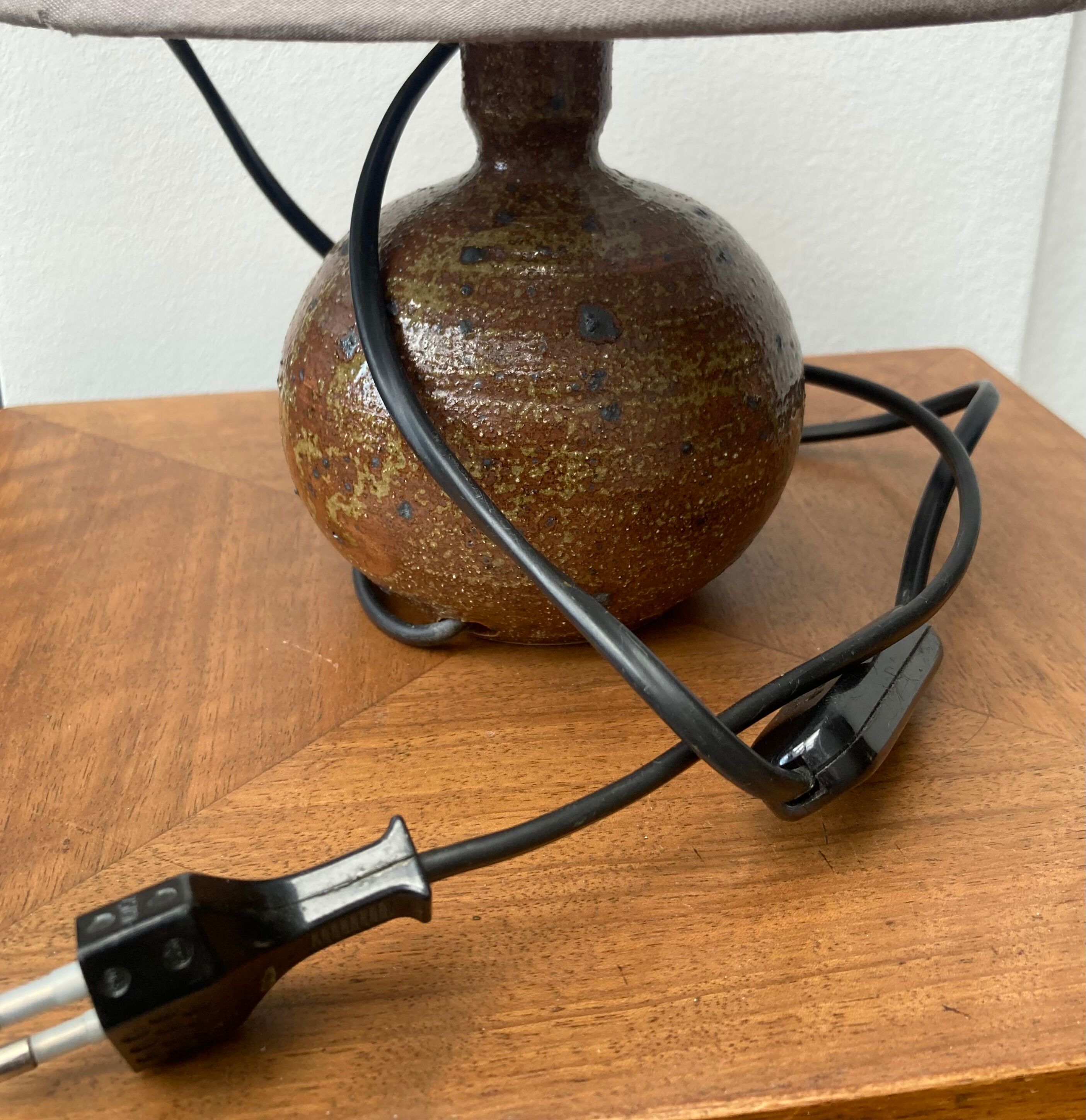 Pyrite stoneware lamp by baudat