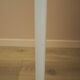White metal floor lamp, Danish Modern, 1970s