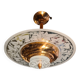 art deco suspension chandelier 1920 a 40 copper and glass very good condition 45xl49 not common