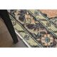 1970s Vintage Turkish Hand-Knotted Wool Cotton Orange Area Rug 138x394