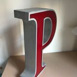 Letter P bright sign