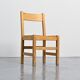 Pair of pine chairs, Maison Regain, France, circa 1970.
