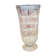 Ancient transparent glass vase with engraved plant decoration.